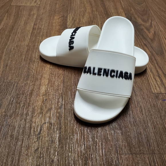 Balenciaga pool slides WHITE main image 4